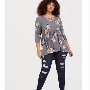 Torrid babydoll shirt size 0